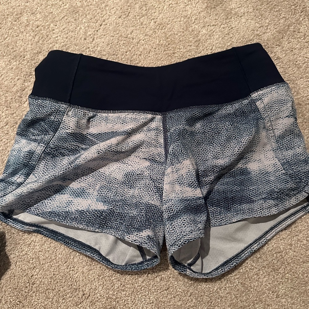 Lululemon speed up shorts 4” inch seam-size 2